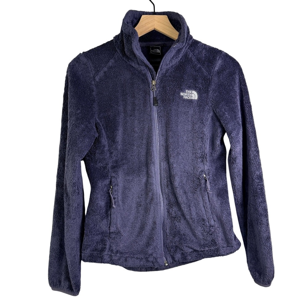 The North Face Osito Fleece Jacket‎ Womens XS Purple Full Zip Soft Plush Raschel - Picture 12 of 12